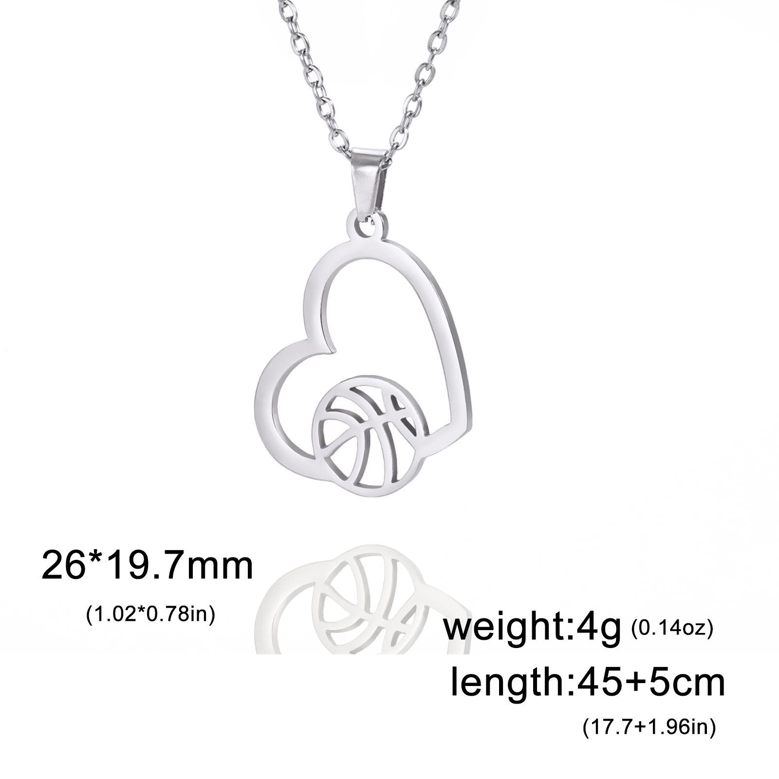 

Heart Soccer Pendant Stainless Steel Necklace Men Women Link Chain Jewelry On The Neck Sport Pendants Birthday Gifts 2026 Trend
