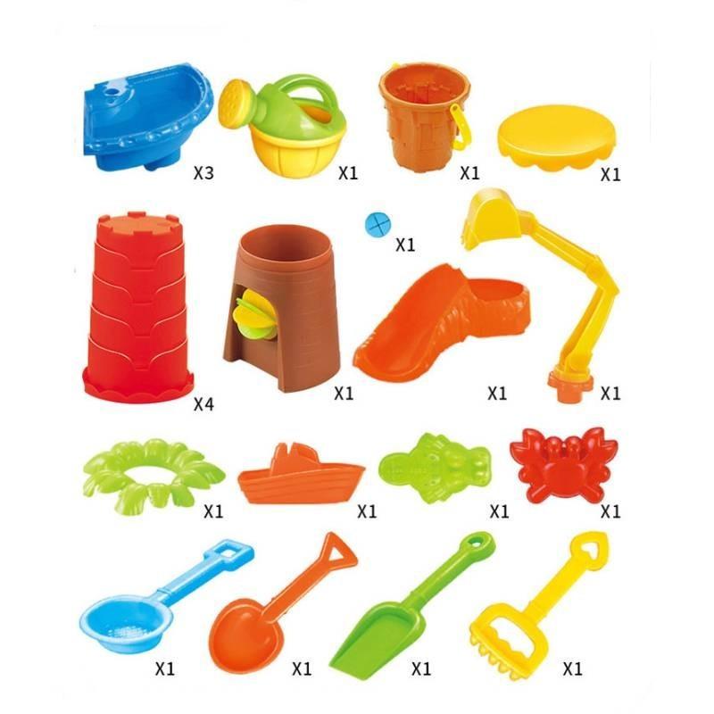 

Яркий детский пляжный песочный стол для детей 3-6 лет с инструментами для игры с водой Tree Sand Table