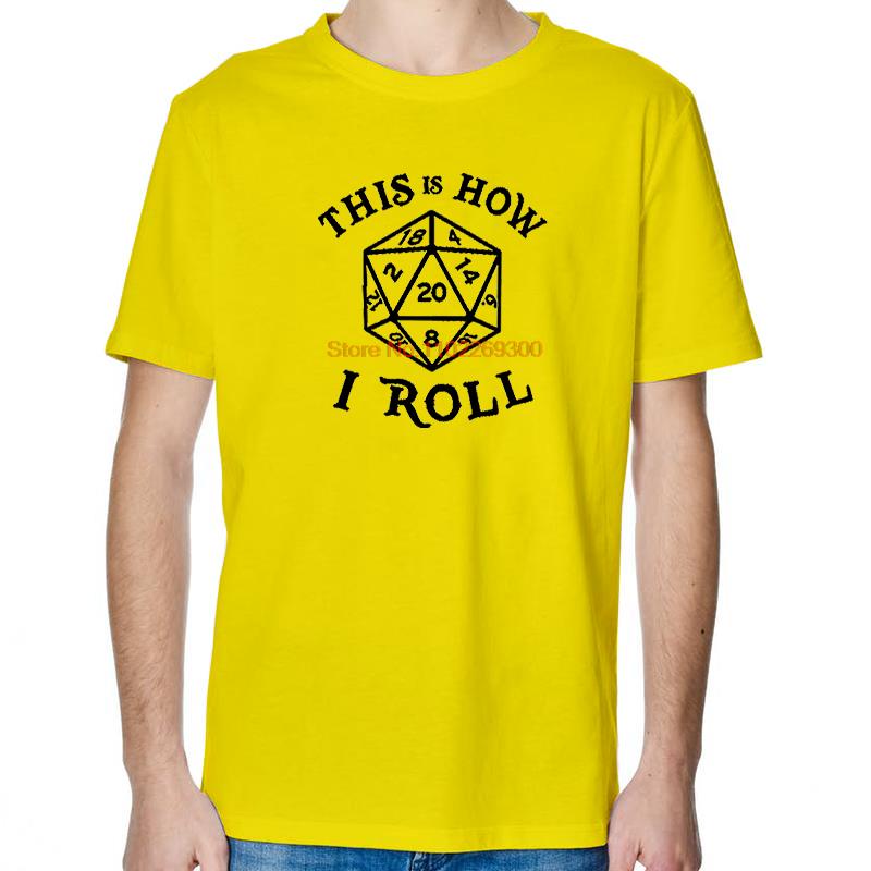 20 Sided Dice Cool Fashion Graphic T Shirts Tees Tops Summer ONeck New Shirts And TShirts Cotton Casual Unisex Print T Shirt