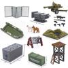 Model Blocuri de Construcție Particule Mici Suport pentru Arme Echipament Model Asamblare Pușcă Militară Compatibil cu Blocuri de Construcție