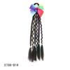 Colorful Children's Braided Wig Hair Clip with Double Ponytails