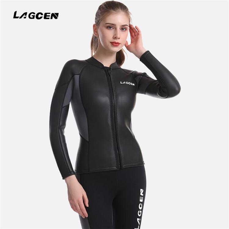LAGCEN Combinaison d'hiver super élastique 2,5 mm résistante au froid pour la natation et la plongée