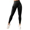 Sömlösa Ribbade Höga Midje Yoga Leggings för Kvinnor