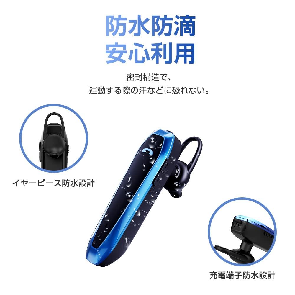 Bluetooth 5.3 Wireless Headset, Single Earbud, Over-the-Ear Style, Single Earbud for Left or Right Ear, Built-in Microphone, ENC Noise Cancelling, 33