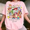 2026 New Model Toy Story Lobo Christmas Cotton Unisexs Childrens Casual Fashion Loose Short Sleeve