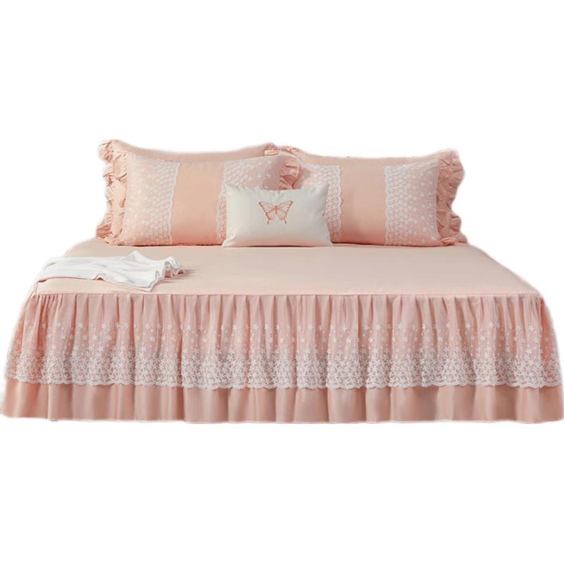 Mercury Home Textiles 60TC Синьцзянский длинноволокнистый хлопковый сатин Юбка для кровати 180x200cm