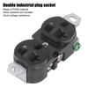 Double Industrial Plug Socket American Generator Plug for Electrical Applications 20A 125V