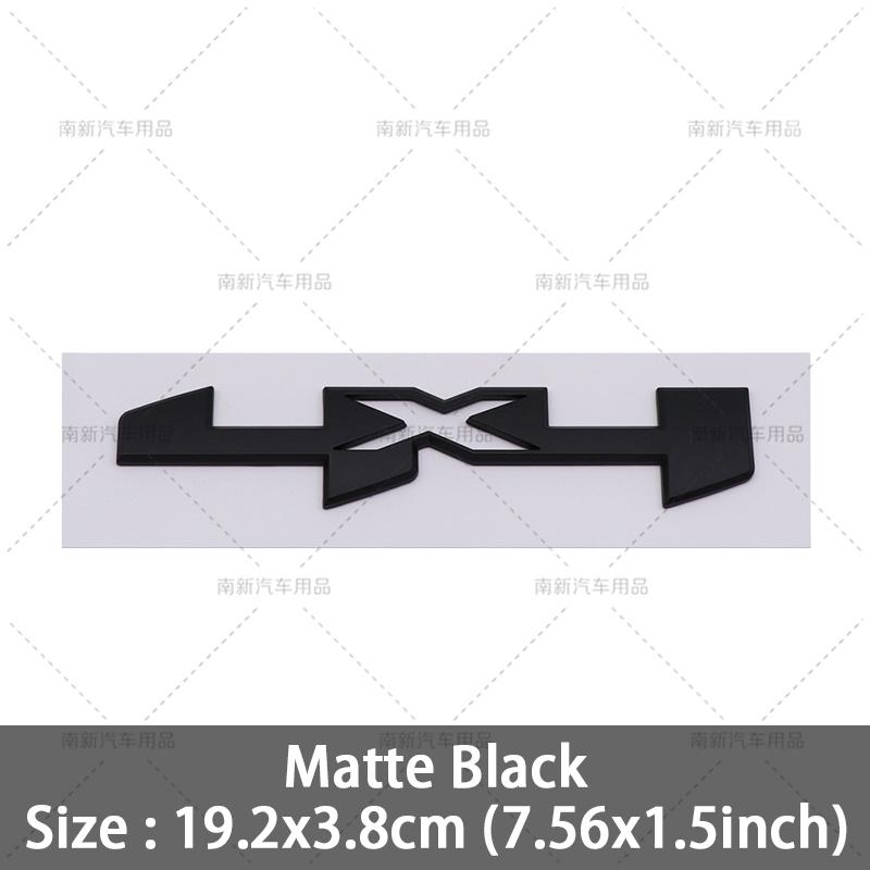 

3D ABS 4X4 Emblem Badge Car Rear Trunk Stikcers for RAM Charger SRT SXT Dart Durango Caliber Journey Caravan Challenger матовий чорний колір