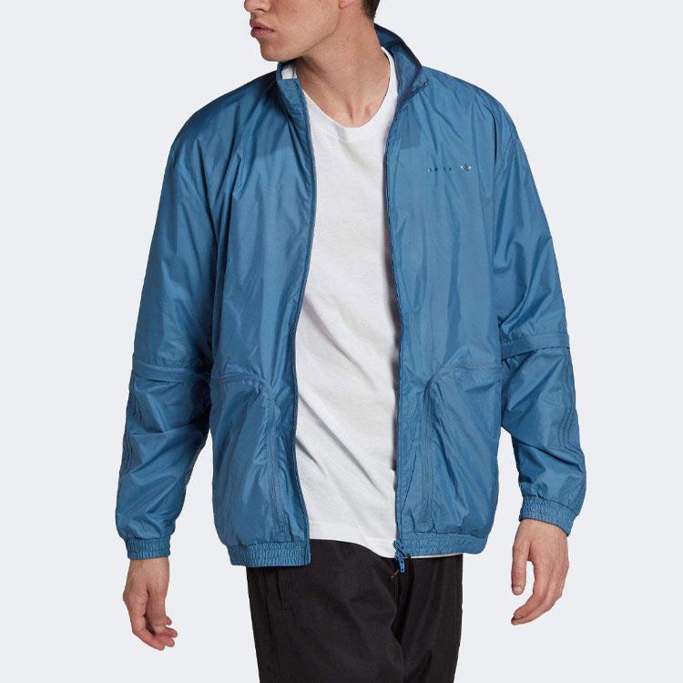 adidas Originals RECLAIM UTILITY Jackets Men's Blue Stand Collar Moderate Other HK2751
