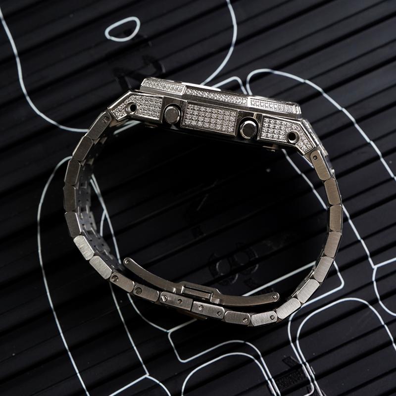 Casio Customized Watch Modified Series Star Silver Purple Hui 200 Meters Waterproof Quartz Same Style for Men and Women Pu GA-2100-1A1