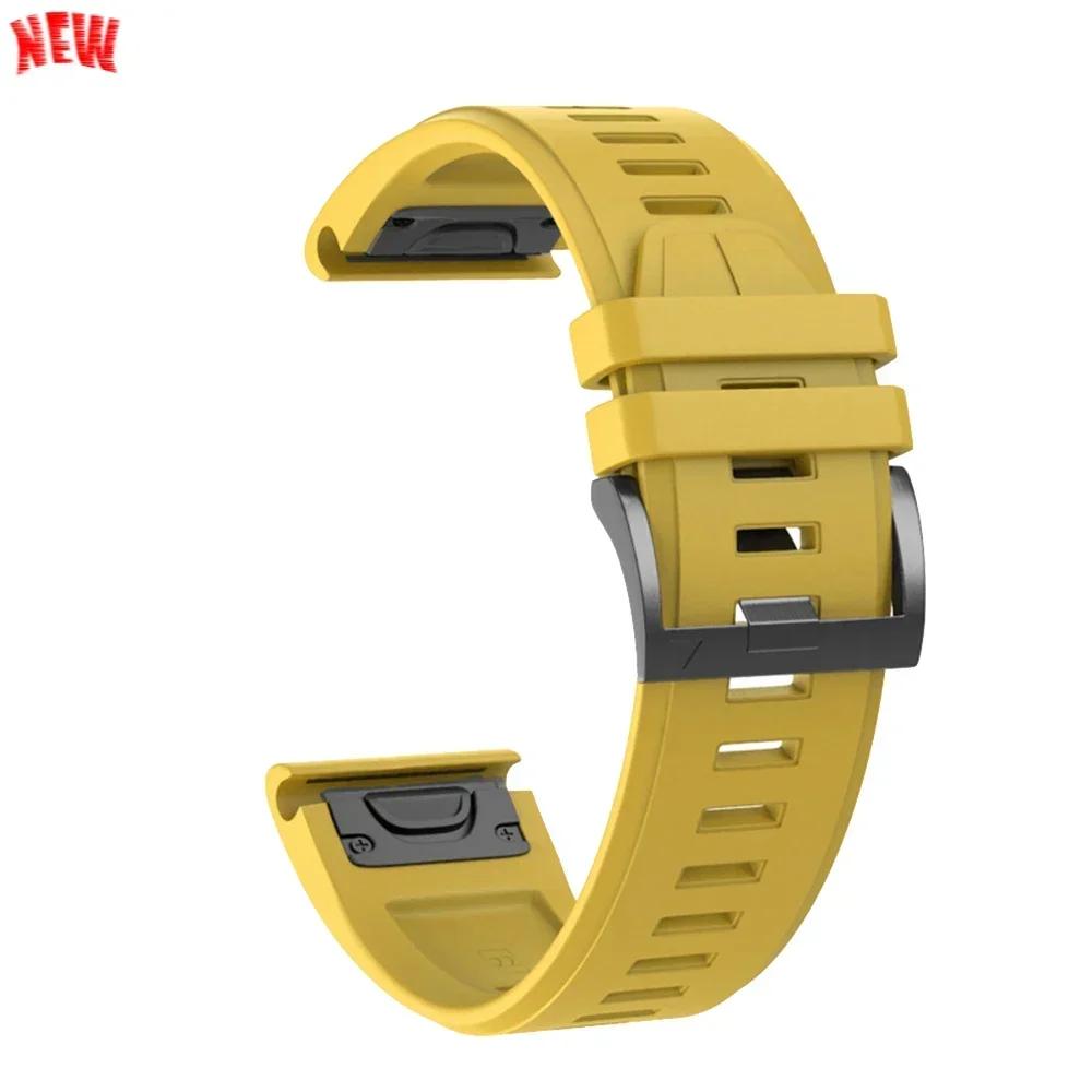 Cinturino in Silicone da 26mm 22mm Per Garmin Fenix 8 E 7 7X Pro 5 5X Plus 6 6X Pro Epix Gen 2 Cinturino Tactix 8 7/Enduro 3 Braccialetto QuickFit