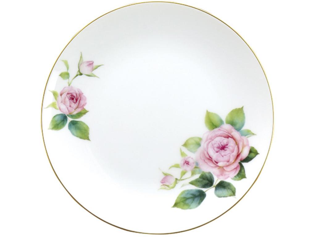 Okura Touen "For you" Rose 20cm Cake Plate, Made in Japan, 33H/5191