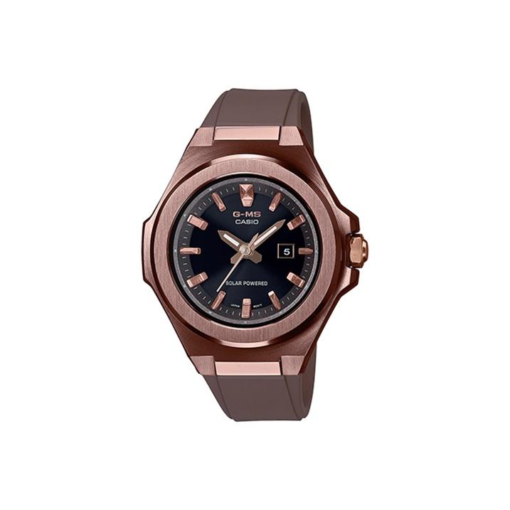 

Casio Baby-G G-MS Series Elegant Fashion Trend Solar Powered Sports Waterproof Solar Movement Resin Strap Watch Women watches Black MSG-S500G-5APR Brown Watch Case