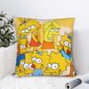 Pillow Cover S-Simpsons Family Cartoon Funny Funny Pillow Case For Sofa Car Home Decor Pillowcases