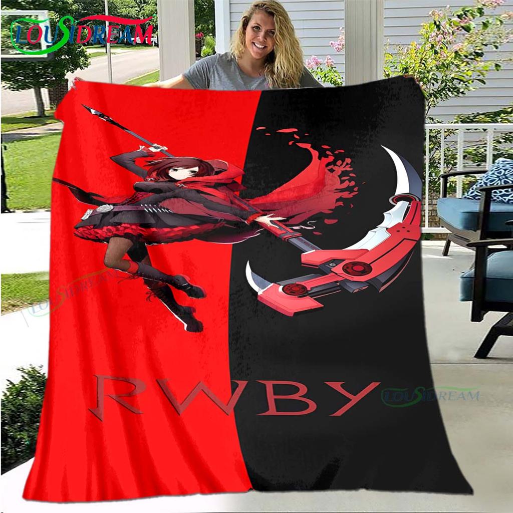 3D Fashion Cartoon R-RWBY Four Seasons Blanket Sofa Cover Travel Bed Plush Blanket Travel Office Break Blanket Gift