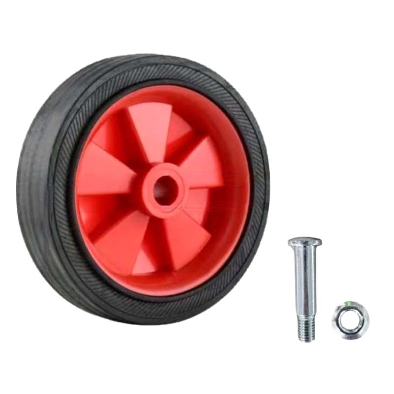 Roue de remplacement pour compresseur d'air robuste Roulettes en plastique 5 pouces/6 pouces Conception antichoc et antidérapante Roulement doux