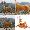 Christmas Deer Decor Figurine With Plastic Material For Holiday Window Display And Storefront Setup