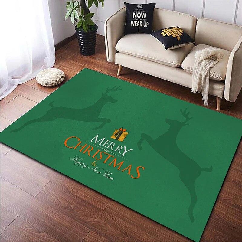 Christmas New Year Gift HD Printing Area Carpet, Living Room Sofa Decorative Carpet, Anti-skid Mat, Alfombras Direct Shipment