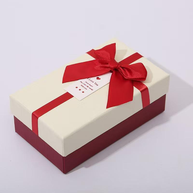 

In Stock Multi-color Bow Gift Box - Exquisite Top and Bottom Lid for Qixi Festival and Valentine s Day Souvenirs