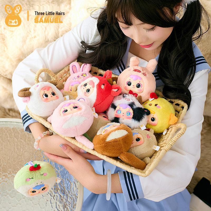 San Mao Lucky Rabbit Plush Toy - Cute Mobile Phone Pendant for Kids
