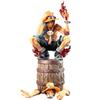 33cm One Piece Fire Fist Portgas D Ace Crouching On Barrel Interchangeable Head Hand Anime Action Figure Collectible Decor Gift