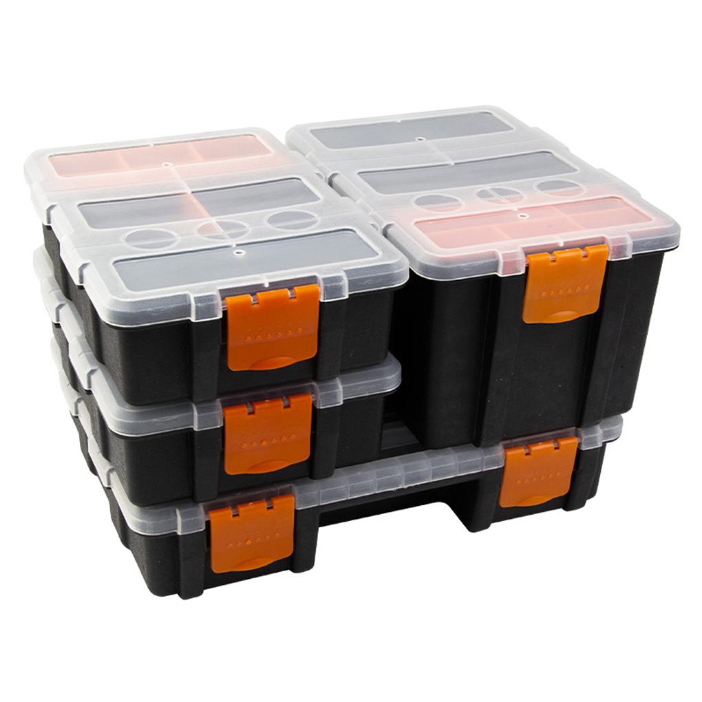Portable Screw Box Organiser With Adjustable Dividers For Tools Screw Organiser Storage Box Nails