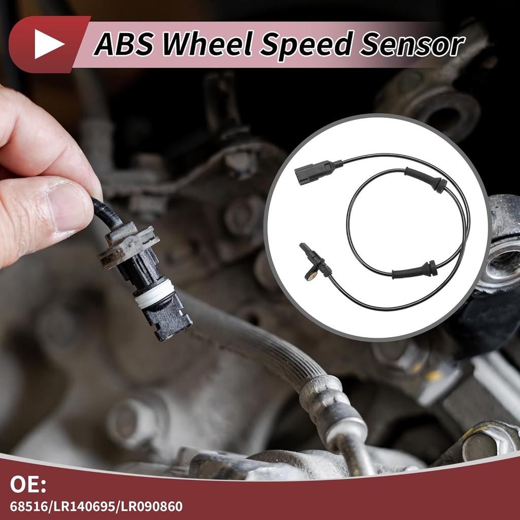 ABS Wheel Speed Sensor Front Left Right ABS Sensor Anti-lock Braking System Sensor No.68516/LR140695/LR090860 for LAND ROVER Range Rover Velar 17-21
