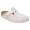 Birkenstock Boston Soft Footbed Suede Leather Narrow Antique White Unisex Sneakers 1027693