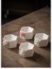 Handcrafted White Porcelain Plum Blossom Incense Holder for Home Decor