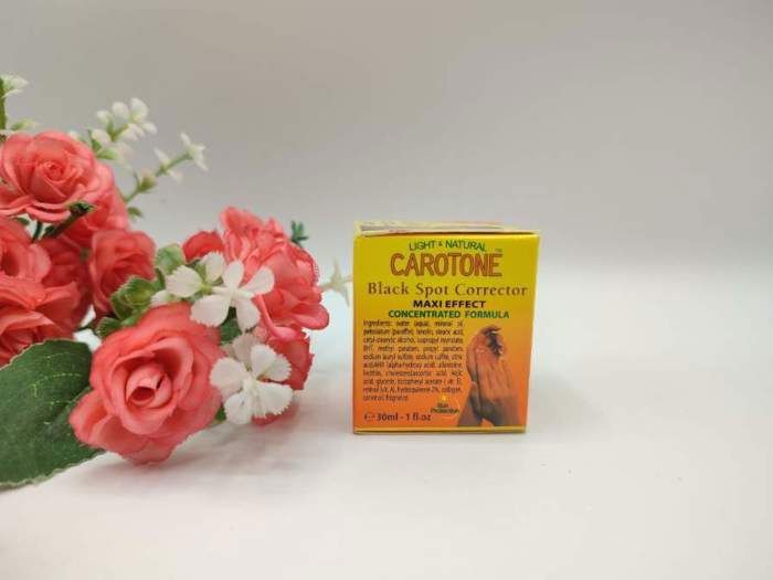 Crème Visage - Carotone - Beta Carotène - Éclaircissant - Anti-tâches - Hypoallergénique