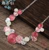 Round Color Painted Oil Alloy Necklace Bohemian Pendant Vacation Style Fashion Ladies Customization
