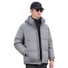 Winterjacke mit Kapuze für Herren: Dicker, warmer Freizeitmantel mit 90 % weißer Entendaune