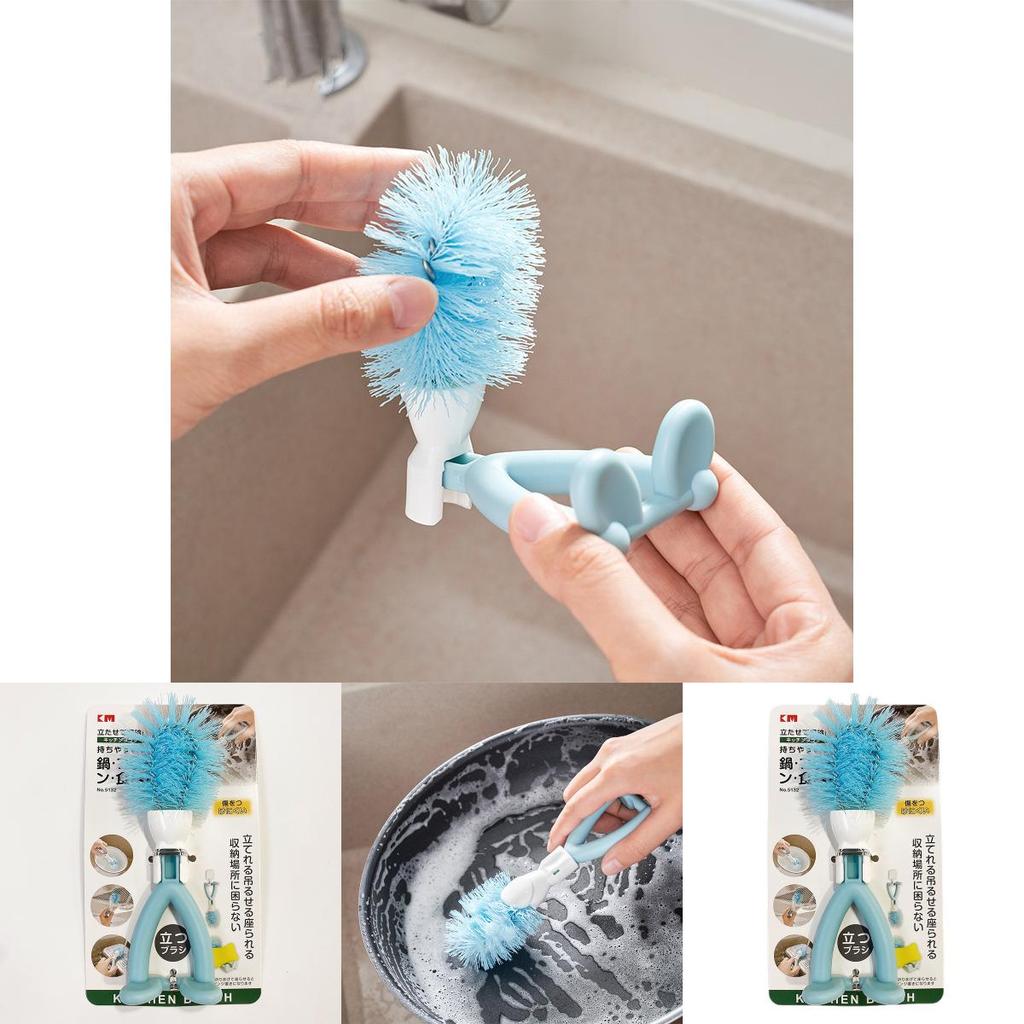 Kitchen Cleaning Brush With Plastic Material For Pots And Dishware