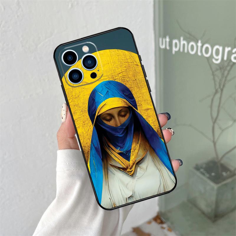 

Силиконовый Мягкий Чехол с Флагом Украины Для iPhone 17 Air 11 14 16 15 Pro Max 12 13 Mini 16 Plus 16e Задняя Крышка For iPhone 11