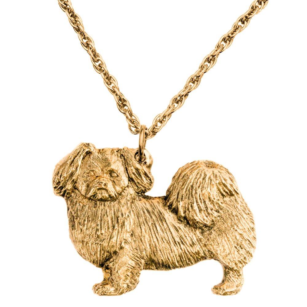 Tibetan Spaniel, British-made Art Dog Pendant Necklace Collection