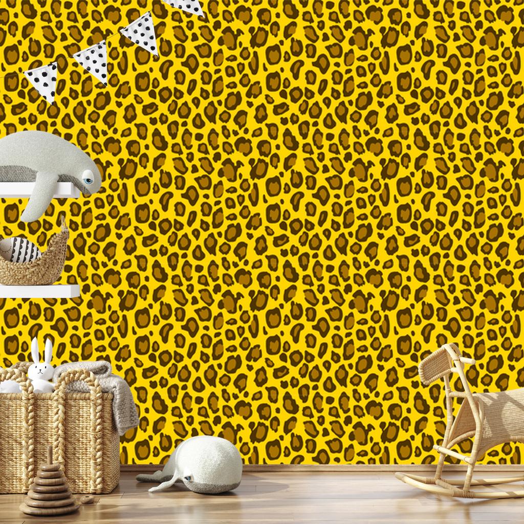 Yellow Leather Wallpaper Yellow, Ochre and Gold for Living Room and Bedroom 50x1000