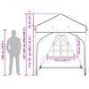 Pop Up Party Tent 192 X 192 X 245 Cm Blue
