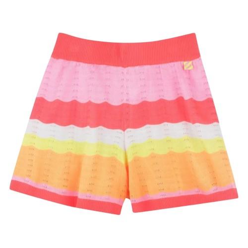 Billieblush Girls Crochet Wave Stripe Shorts