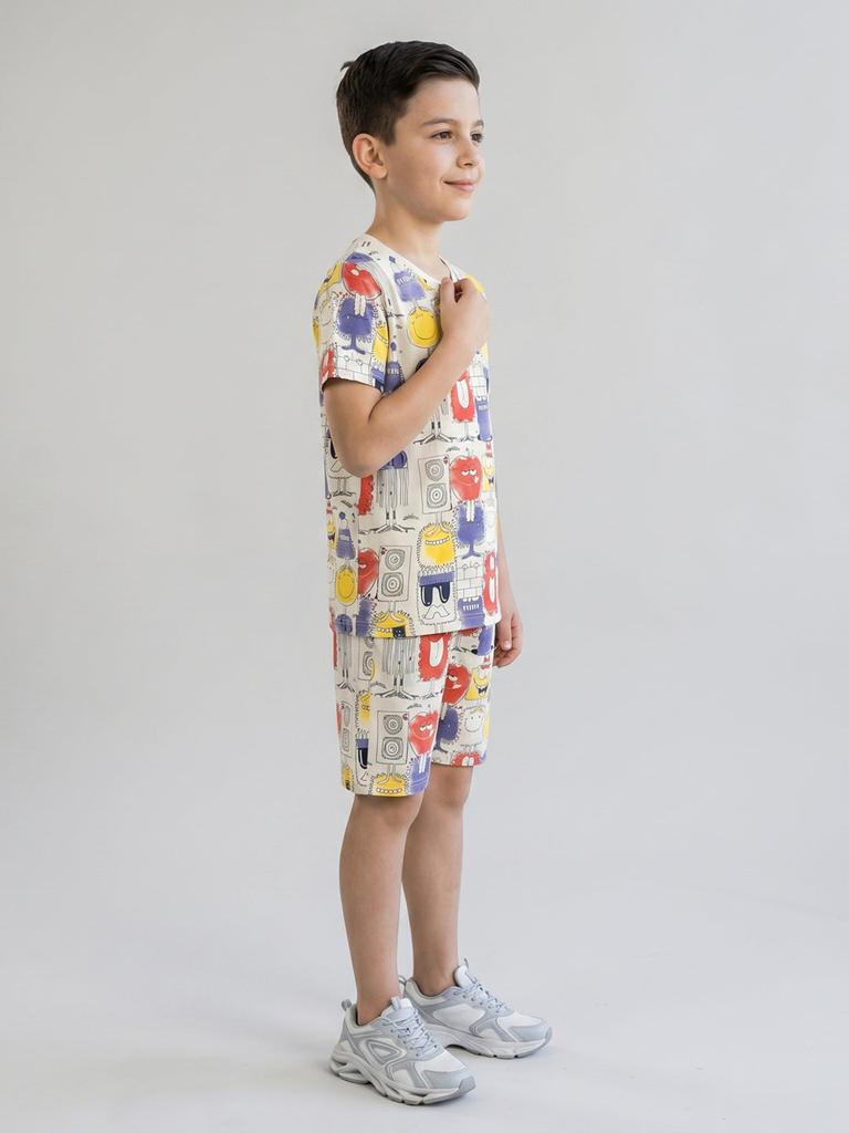 Monte Carlo Boys Regular Fit Printed Coordinate Set