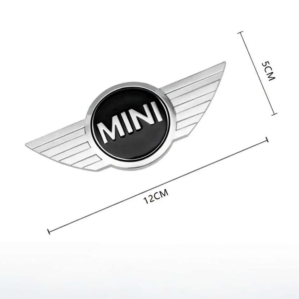 12cm*5cm Rear Front Hood Emblem Badge Decoration for Mini Cooper R55 R56 R50 R60 R61 Replacement Logo Auto Styling Accessories Dymfu11