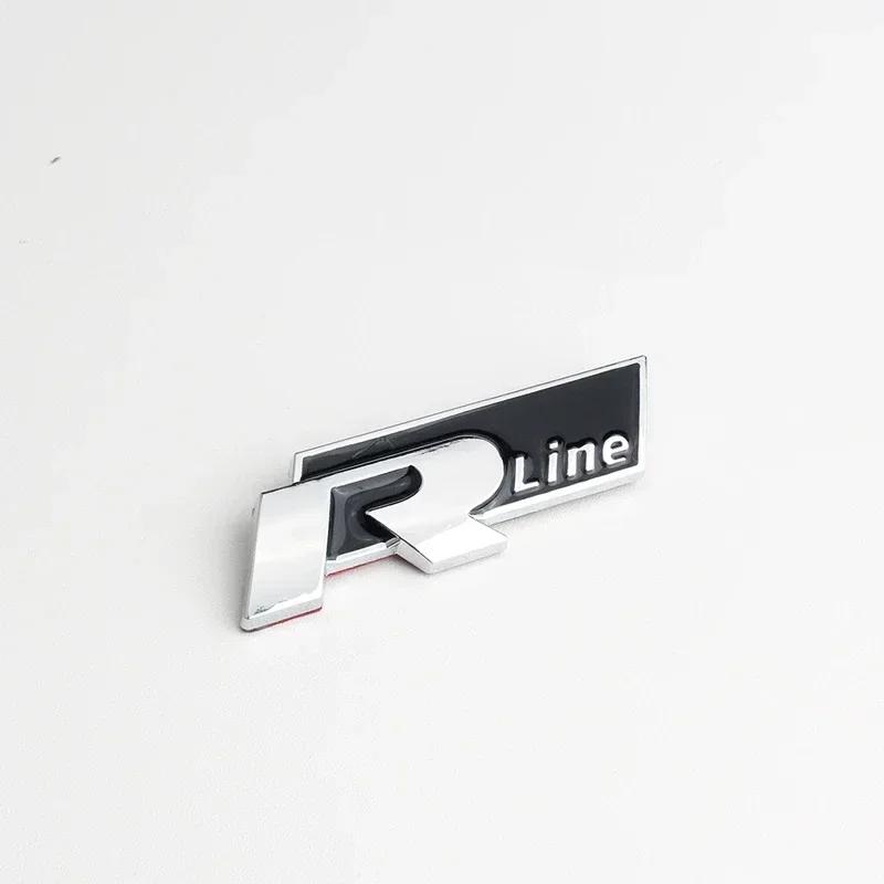 2026 Hot For VW VOLKSWAGEN Car Front Grille Emblem for Volkswagen Rline Polo Passat B5 B7 Golf 3 4 5 Jetta Touareg Beetle Tail T
