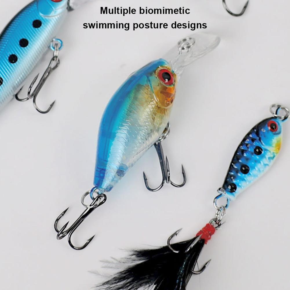 8pcs Mixed Minnow Fishing Lures Wobbler Bionic Crankbait Fishing Bait for Trout Bass Carp Fishing Accessories