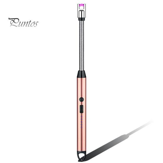 Elektrikli Ateşleyici USB Şarj Alevsiz Darbe Ateşleyici Rüzgar Geçirmez Uzun Saplı Ateşleme Aracı BARBEKÜ Kamp için