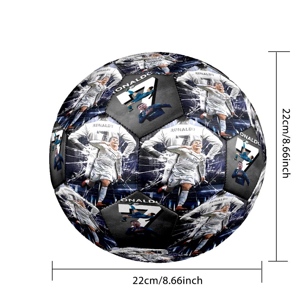 Ronaldo's Breakthrough Goals Size 5 Soccer Football Machine-Stitched Indoor/Outdoor Universal Football Sports Enthusiast Gifts