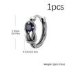 Retro Zircon Snake Knot Hoop Earrings for Men Women,Cool Punk Male Piercing Metal Earring Jewelry Gift
