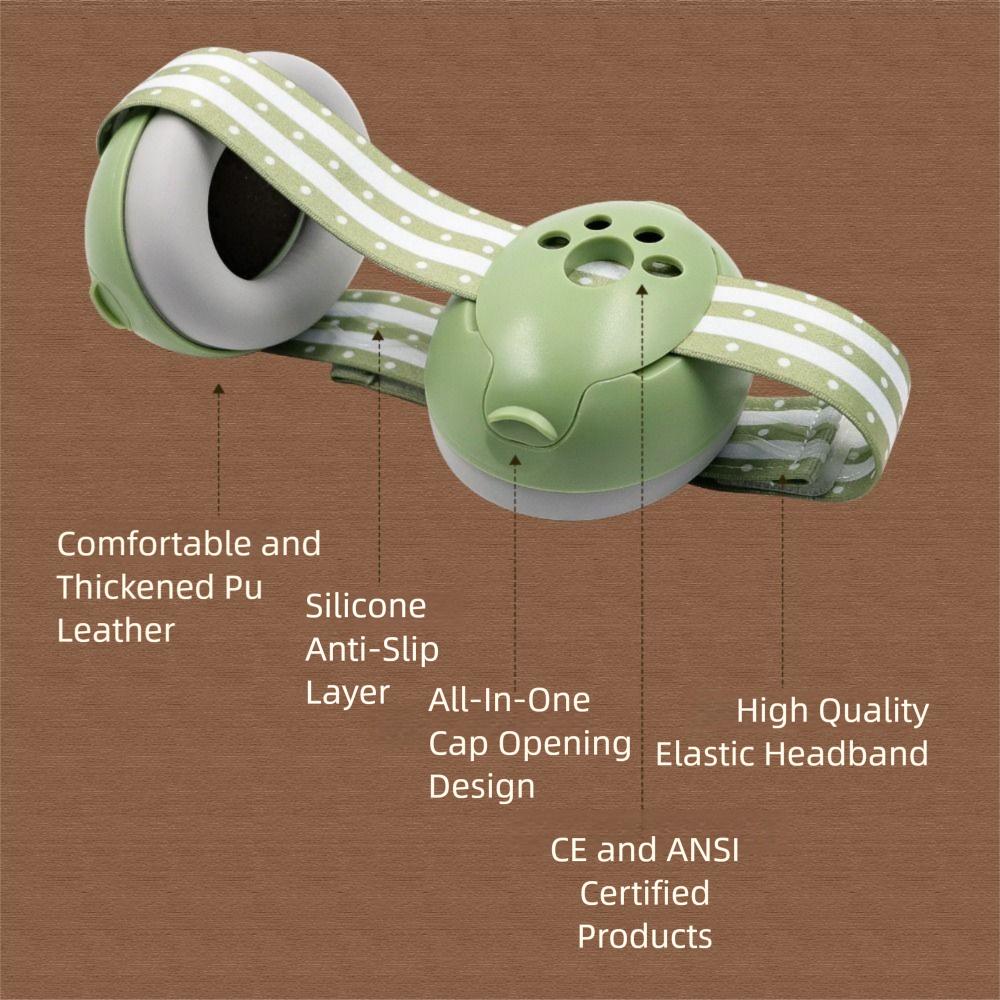 Lightweight Baby Ear Muffs Portable Noise Cancelling Muffler  Outdoor Activities