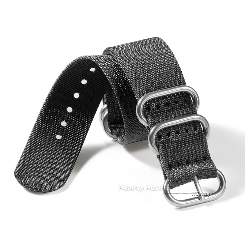 

Nylon Woven Canvas Watchband Steel Pin Buckle Strap 18mm 20mm 22mm 24mm Universal Bracelet for Seiko for Military Sport Belt 24mm сірий