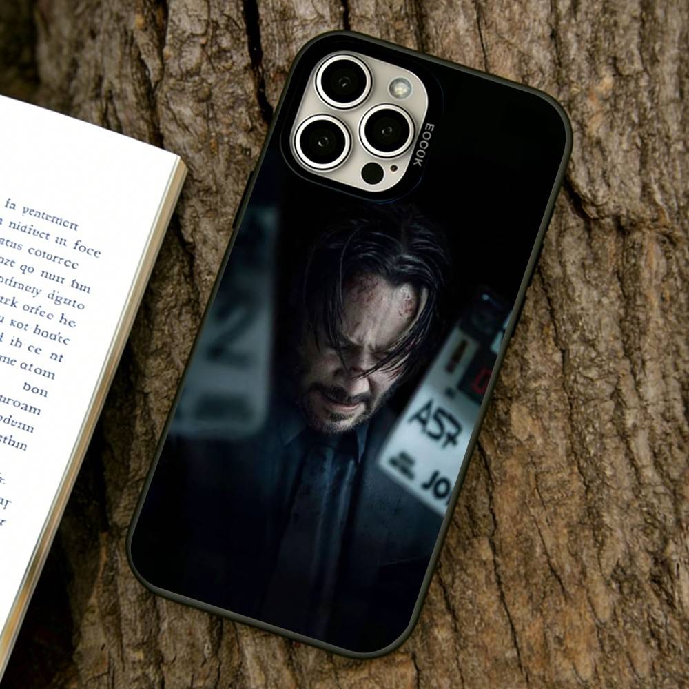 John Wick Phone Case For iPhone 17,16,15,14,13,12,11 Plus,Pro Max,XS,Colorful Silver Black Cover