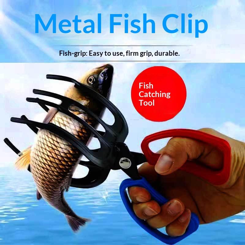 Metal Fish Clamp Pliers Fish Gripper Fish Holder Fish Clamp Control Fish Device Multifunctional Fish Grabbing Tool Fishing Gear