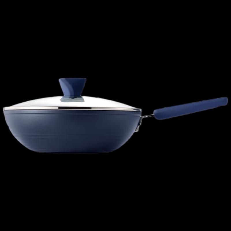 

Chuidahuang Guli Dark Blue Smoke-Free Flat-Bottom Wok